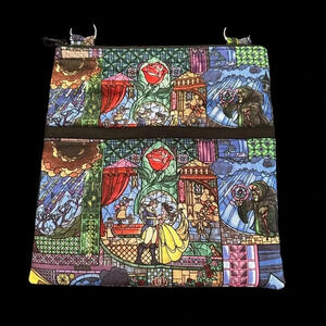 Beauty and the Beast Stained Glass Crossbody Purse